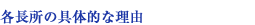各長所の具体的な理由